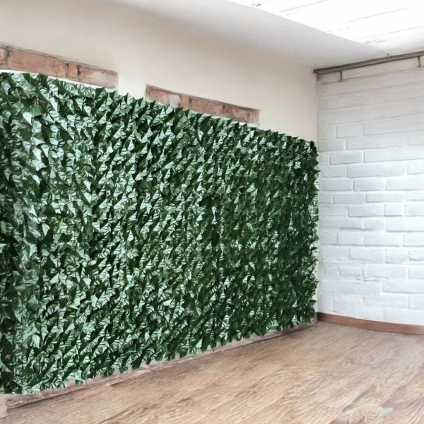 Gard decorativ artificial cu frunze – Fara intretinere (1x3 m)