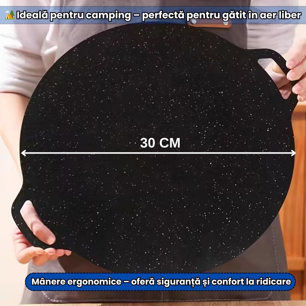Plită Japoneză Antiaderentă 30 cm – Material Durabil, Gătit Uniform
